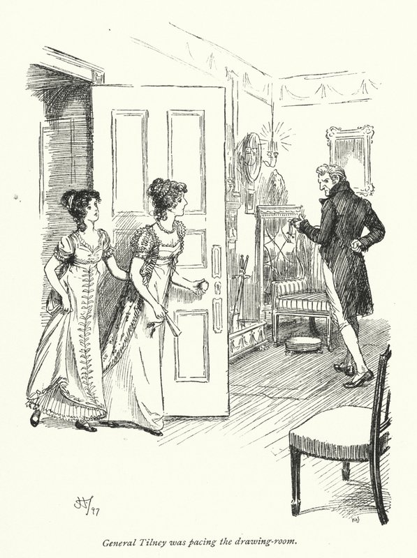 Illustration pour Northanger Abbey de Jane Austen - Hugh Thomson