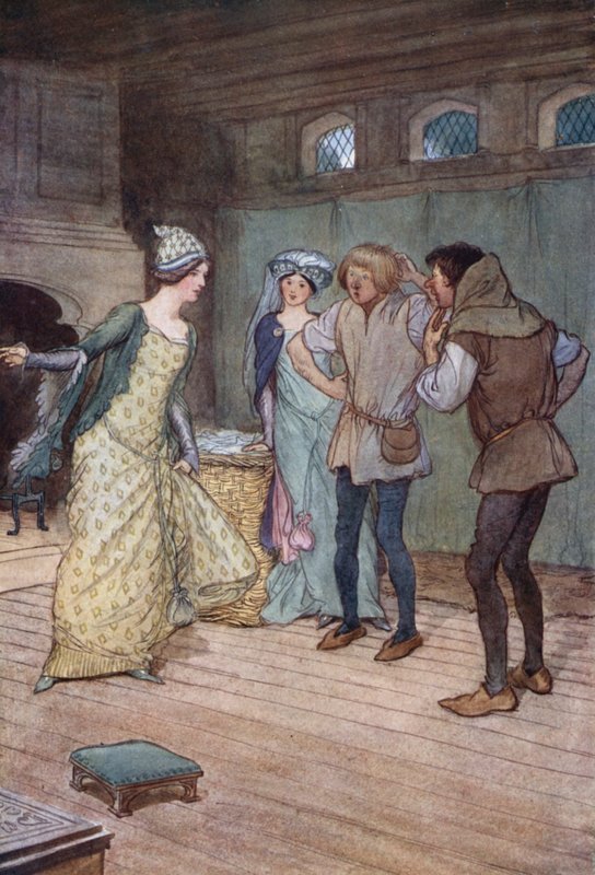 Illustration pour Les Joyeuses Commères de Windsor - Hugh Thomson