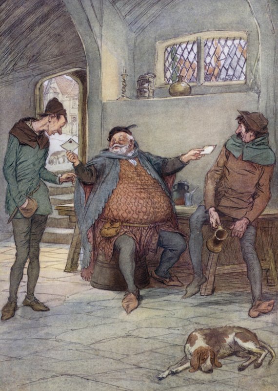 Illustration pour Les Joyeuses Commères de Windsor - Hugh Thomson