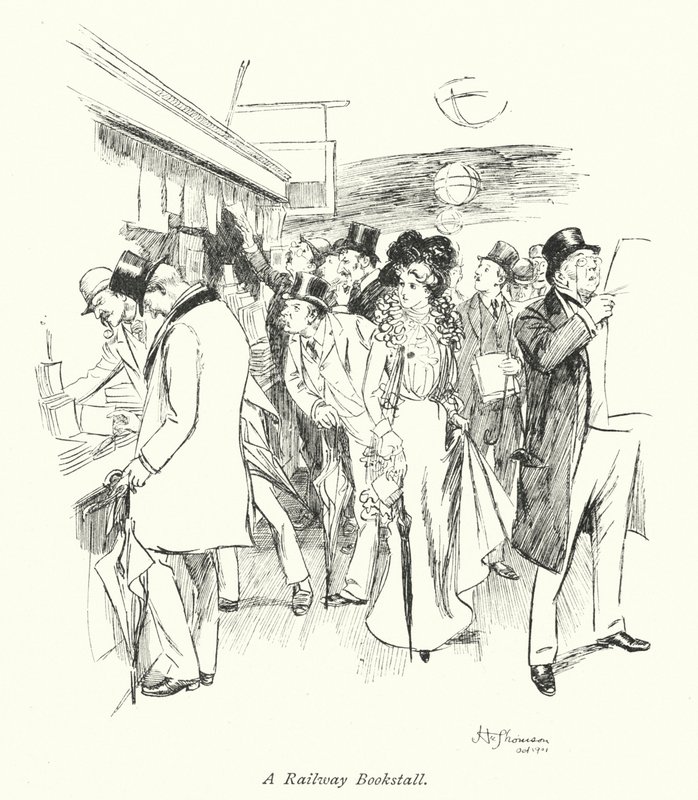 Londres : Un kiosque à journaux de gare - Hugh Thomson