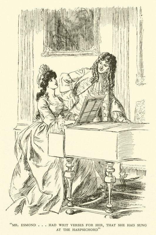 M. Esmond... avait écrit des vers pour elle, qu