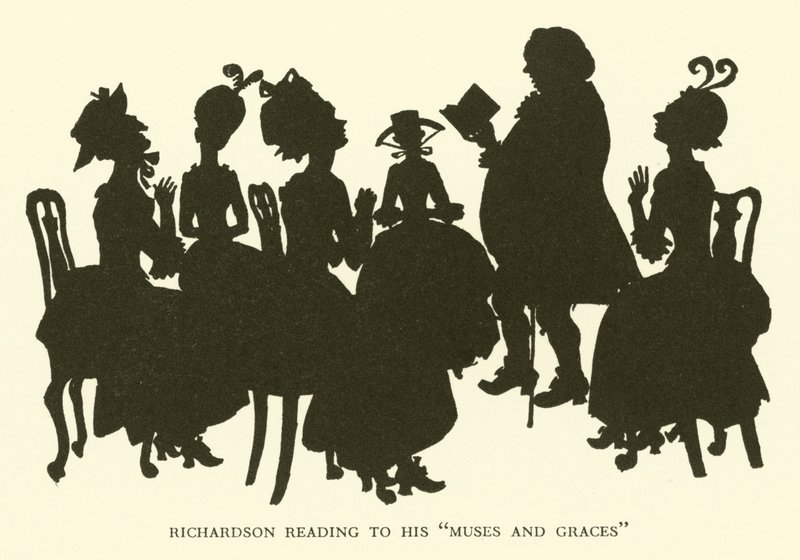 Richardson lisant à ses "Muses et Grâces" - Hugh Thomson