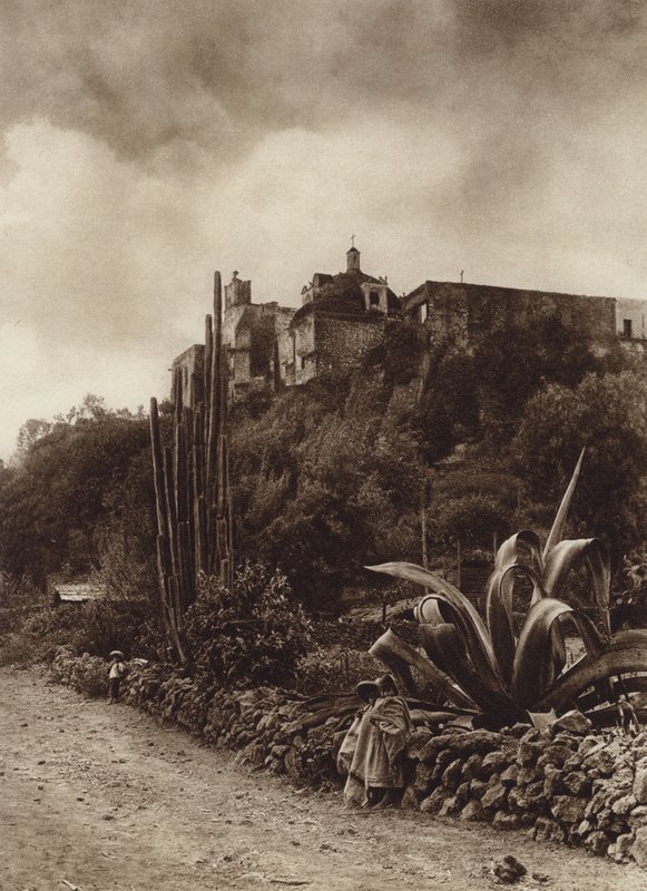 Mexique : Eglise de Tepepam (photo n/b) - Hugo Brehme