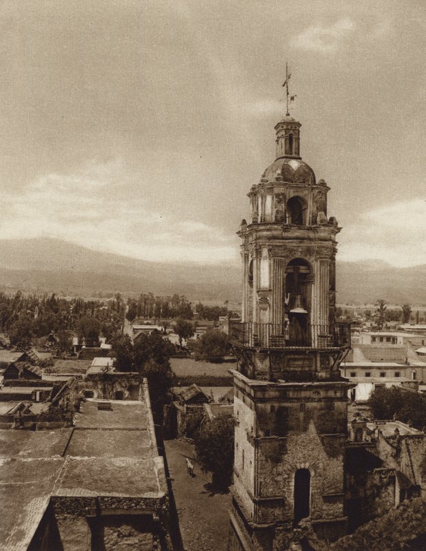 Mexique : Eglise de Xochimilco (photo n/b) - Hugo Brehme