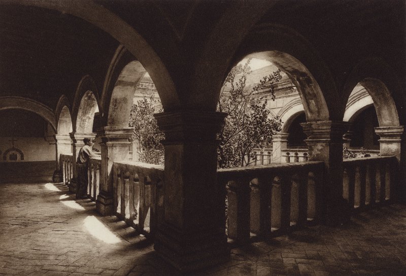 Mexique : Monasterio Churubusco (photo n/b) - Hugo Brehme