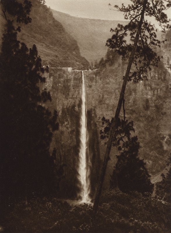 Mexique : cascade de Necaxa, Etat de Puebla (photo n/b) - Hugo Brehme