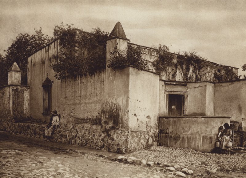 Mexique : Tlacopan, La périphérie de la capitale Mexico (photo n/b) - Hugo Brehme