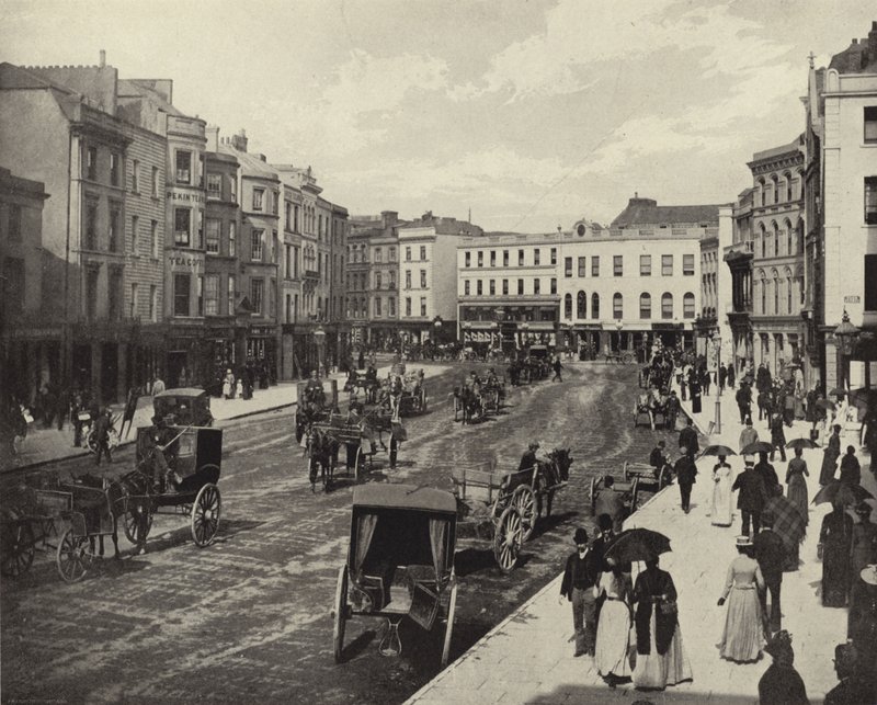 Rue Patrick, ville de Cork (photo n/b) - Irish Photographer