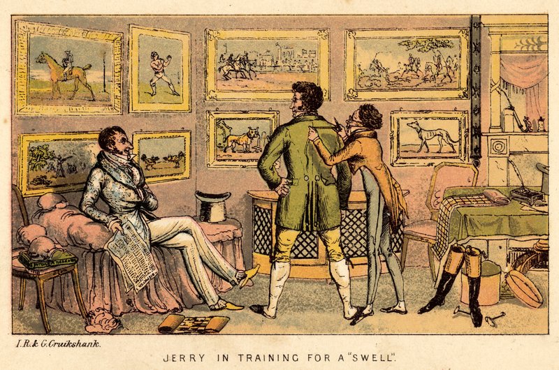 Jerry en formation pour devenir un élégant - Isaac, Robert and George Cruikshank