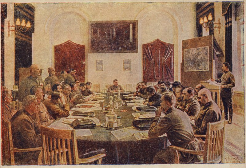 Réunion du Conseil militaire révolutionnaire, Russie soviétique - Isaak Israilevich Brodsky
