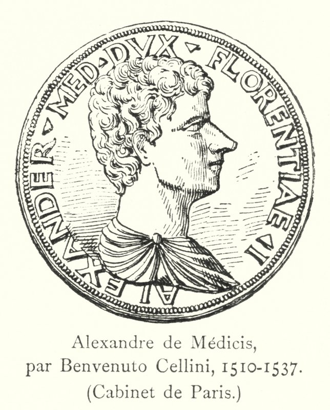 Alexandre de Médicis, par Benvenuto Cellini, 1510-1537, Cabinet de Paris - Italian School