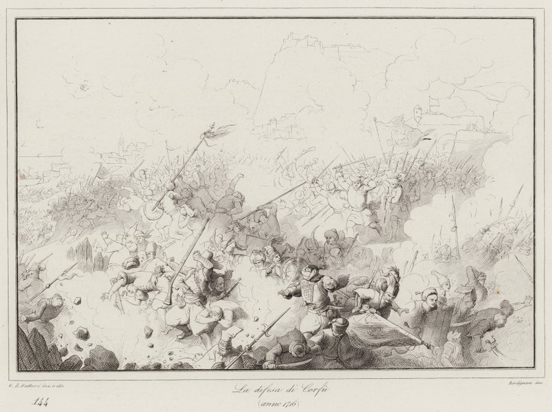 La défense de Corfou, 1716 - Italian School