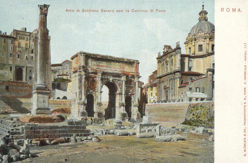 Rome, Italie, Arc de Septime Sévère, Colonne de Phocas - Italian Photographer