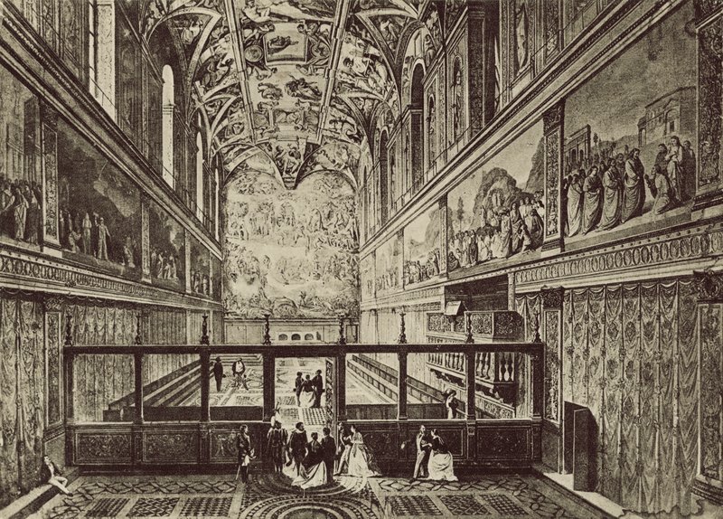 Chapelle Sixtine construite au XVe siècle, par J de Dolci - Italian Photographer