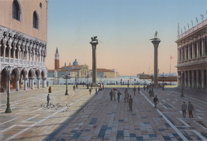 Venise, Piazzetta San Marco et les deux Colonnes - Italian Photographer