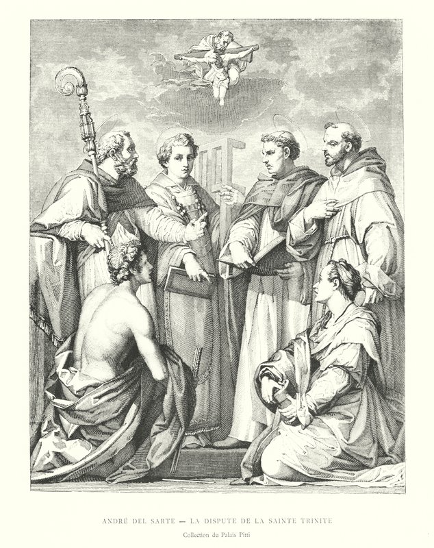 Andre del Sarte, La Dispute de la Sainte Trinité, Collection du Palais Pitti - Italian School