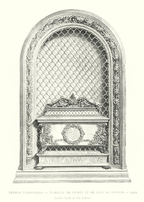 Andrea Verrocchio, Tombeau de Pierre et de Jean de Médicis - Italian School