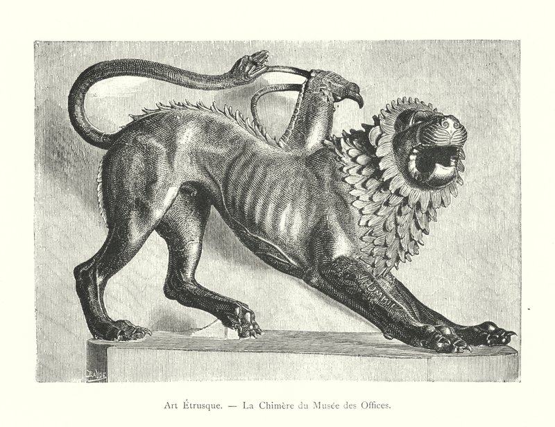 Art étrusque, La Chimère du musée des Offices - Italian School
