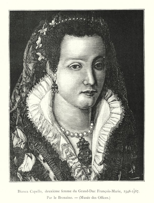 Bianca Capello, deuxième femme du Grand-Duc François-Marie - Italian School