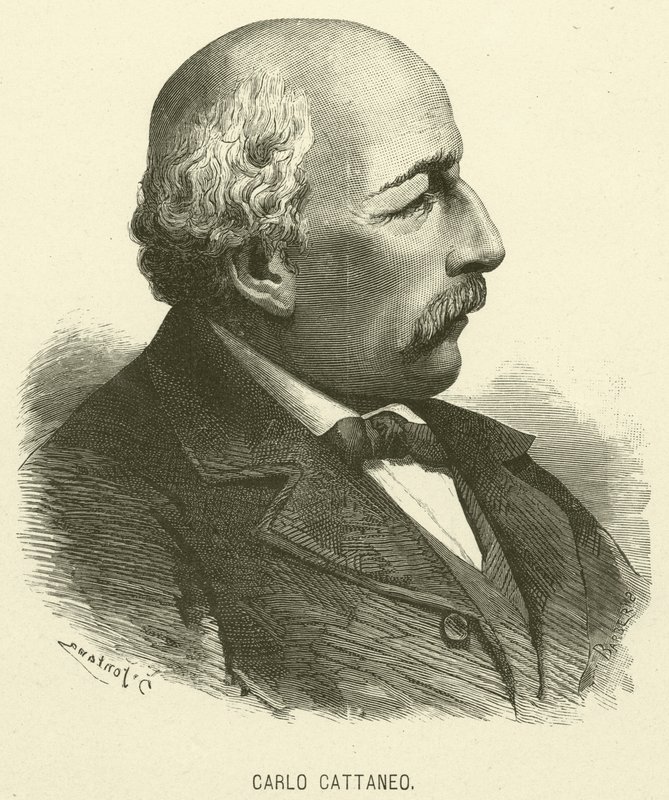 Carlo Cattaneo (gravure) - Italian School