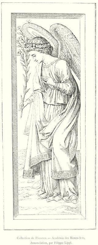 Collection de Florence, Académie des Beaux-Arts, Annonciation, par Filippo Lippi - Italian School