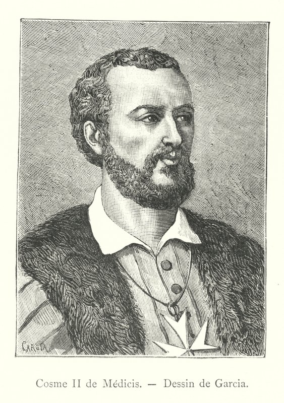 Cosme II de Médicis, Dessin de Garcia (gravure) - Italian School