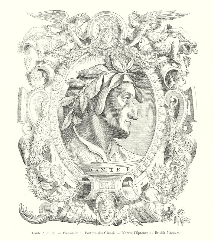 Dante Alighieri, Fac-similé du Portrait des Giunti, D