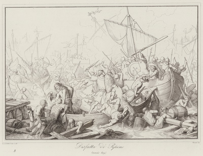 Disfatta di Pipino, 809 - Italian School