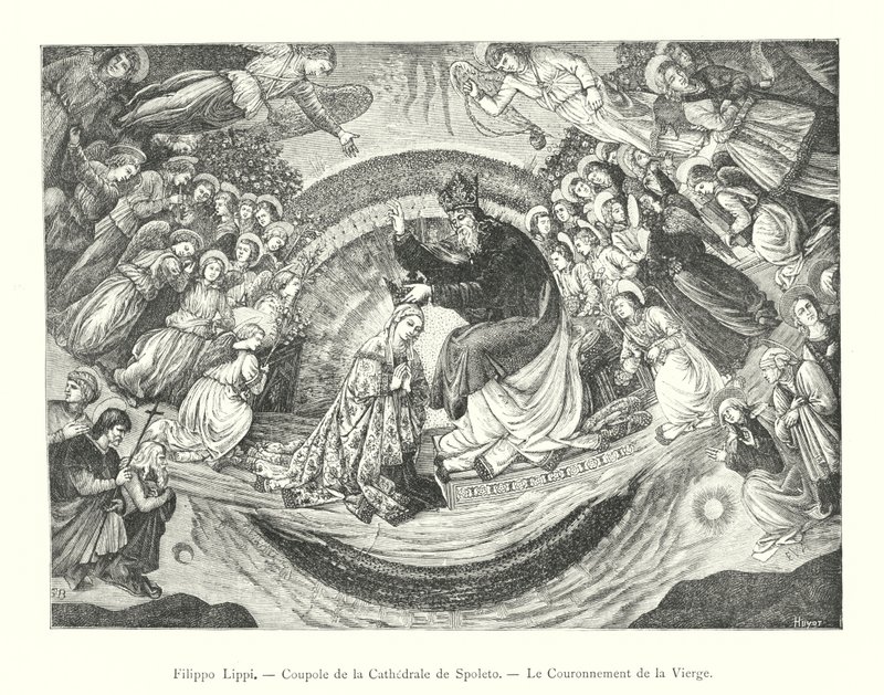 Filippo Lippi, Coupole de la Cathédrale de Spoleto, Le Couronnement de la Vierge - Italian School