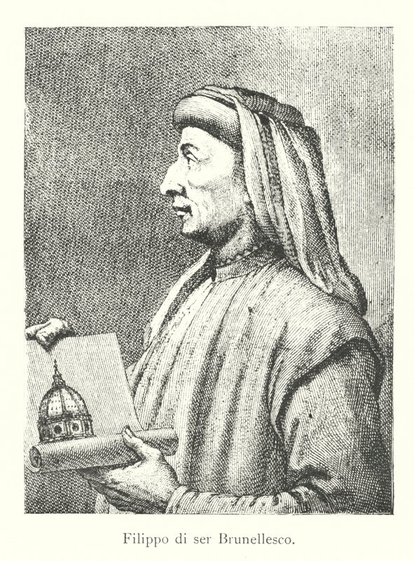 Filippo di ser Brunellesco (gravure) - Italian School