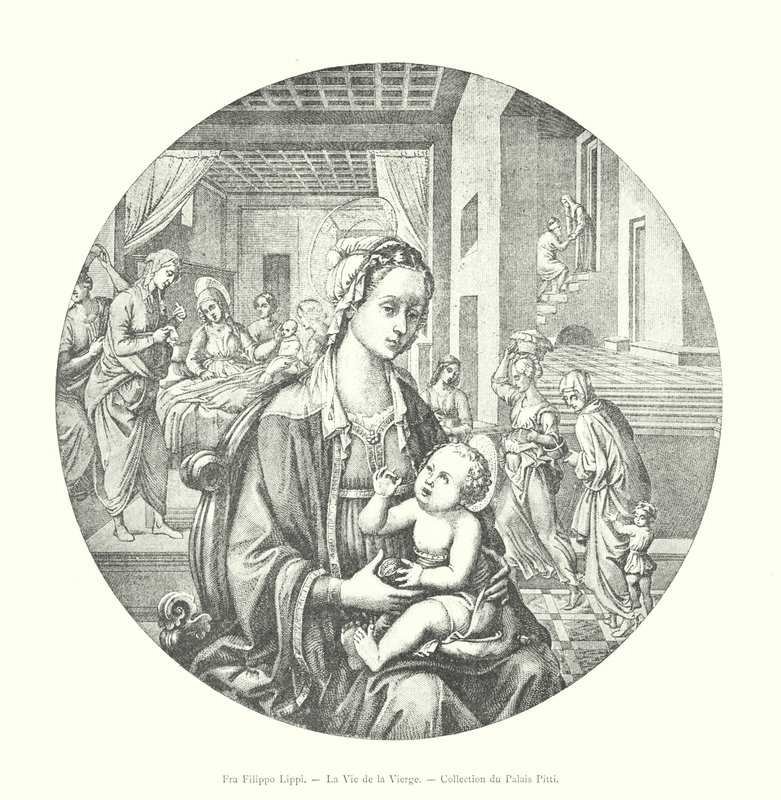 Fra Filippo Lippi, La Vie de la Vierge, Collection du Palais Pitti - Italian School