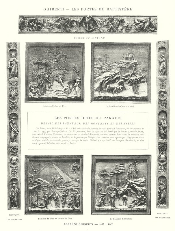 Ghiberti, Les Portes du Baptistere, Lorenzo Ghiberti - Italian School