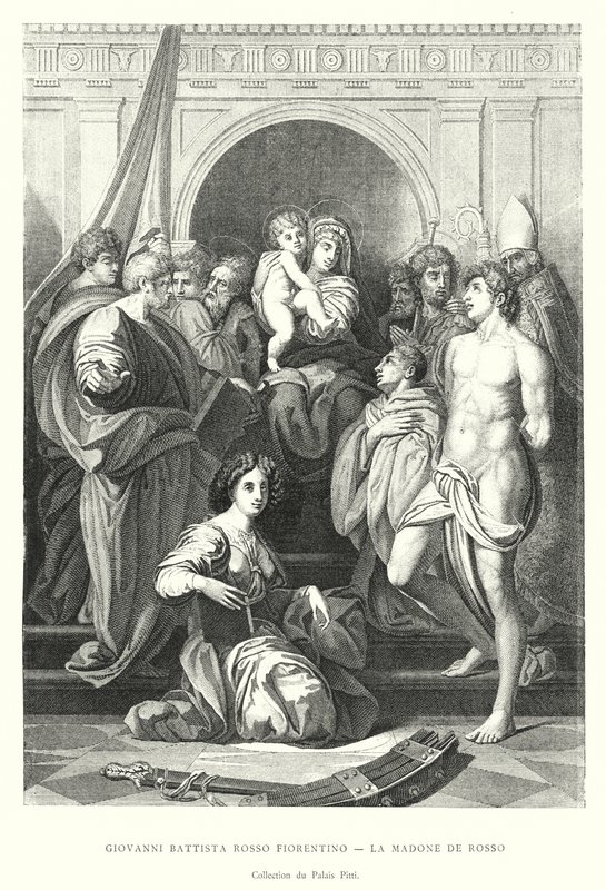 Giovanni Battista Rosso Fiorentino, La Madone de Rosso, Collection du Palais Pitti - Italian School
