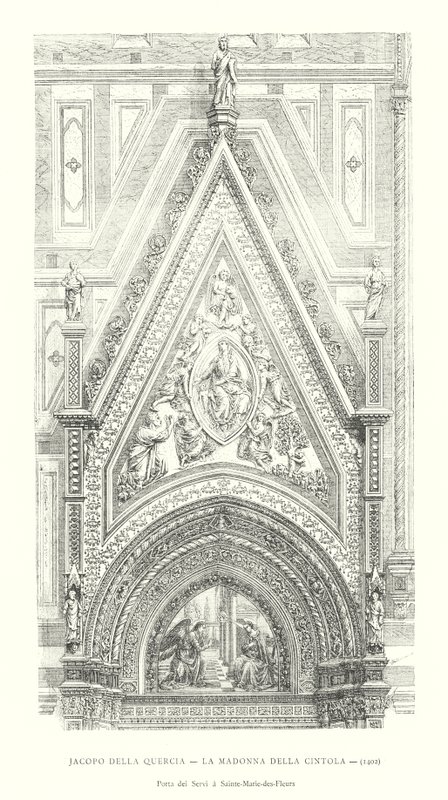 Jacopo della Quercia, La Madonna della Cintola - Italian School