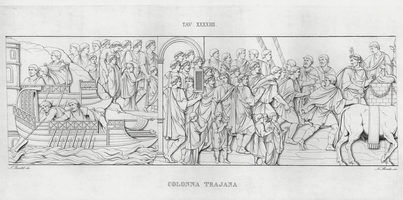 La Colonne Trajane - Italian School