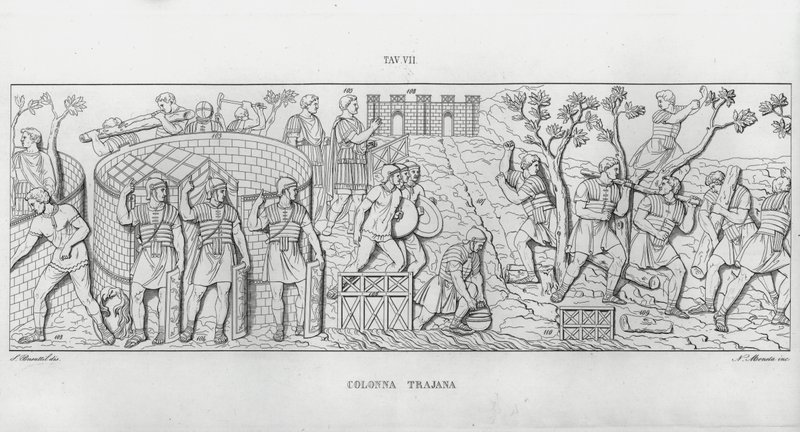 La Colonne Trajane - Italian School
