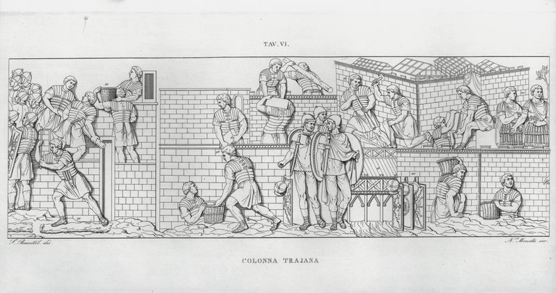 La Colonne Trajane - Italian School