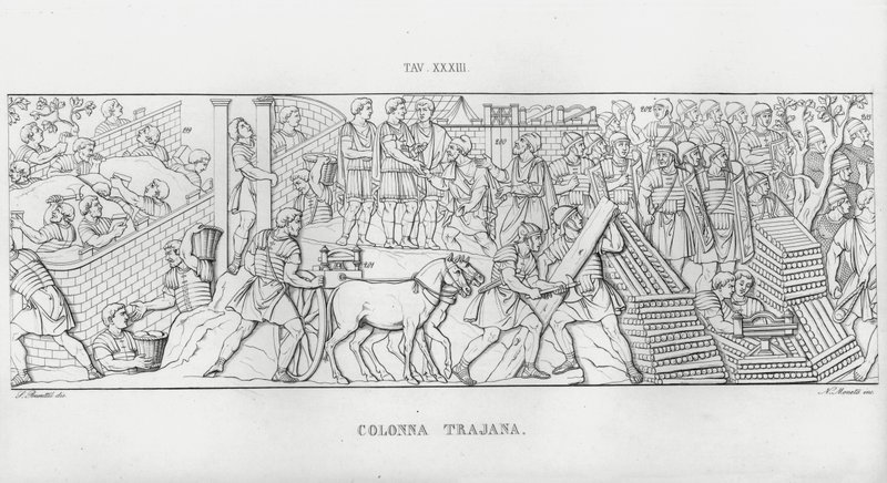 La Colonne Trajane - Italian School