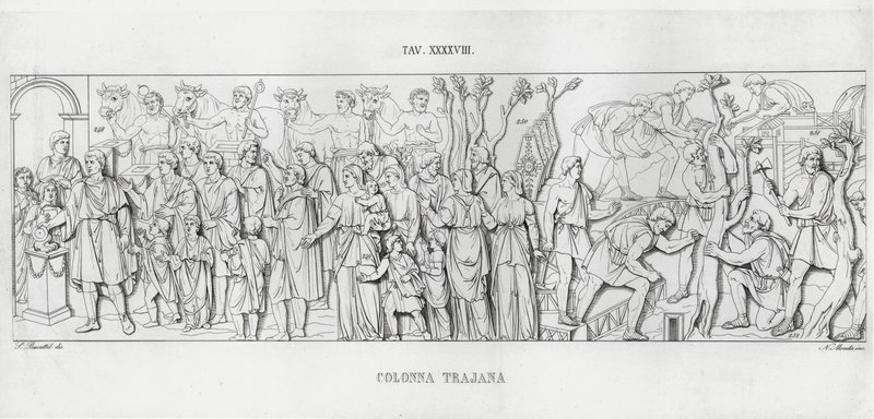La Colonne Trajane - Italian School