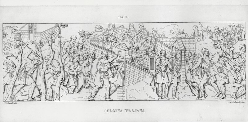 La Colonne Trajane (gravure) - Italian School