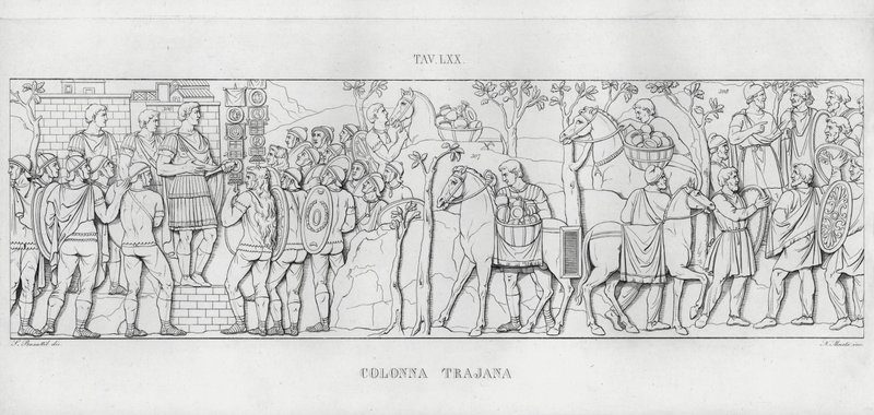 La Colonne Trajane (gravure) - Italian School