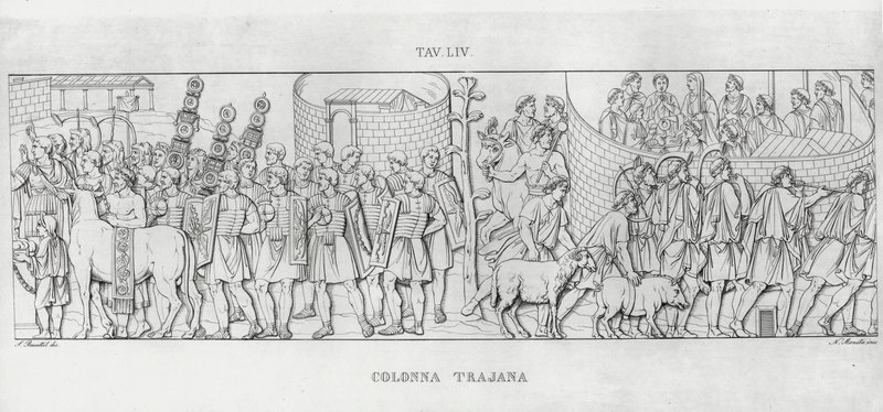 La Colonne Trajane (gravure) - Italian School