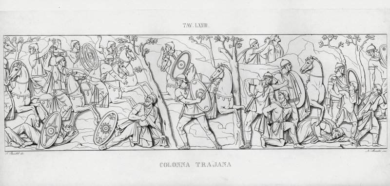 La Colonne Trajane (gravure) - Italian School