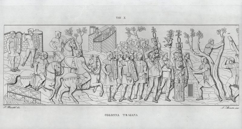 La Colonne Trajane (gravure) - Italian School