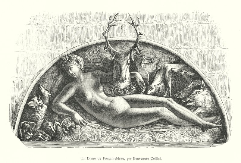 La Diane de Fontainebleau, par Benvenuto Cellini - Italian School