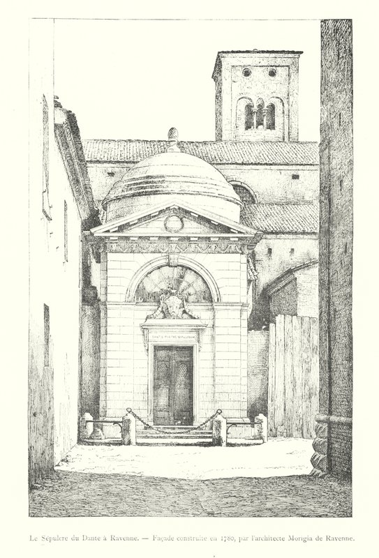 Le Sépulcre de Dante à Ravenne, Façade construite en 1780, par l