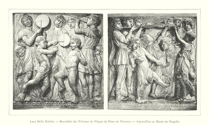 Luca Della Robbia, Bas-reliefs des Tribunes de l