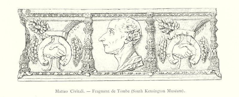 Matteo Civitali, Fragment de Tombe, South Kensington Museum - Italian School
