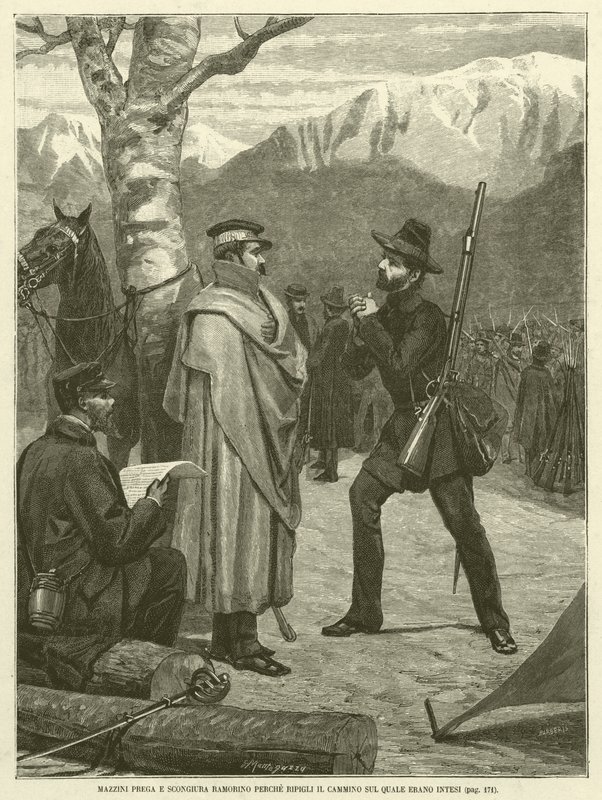 Mazzini Prie et Conjure Ramorino de Reprendre le Chemin Sur Lequel Ils S