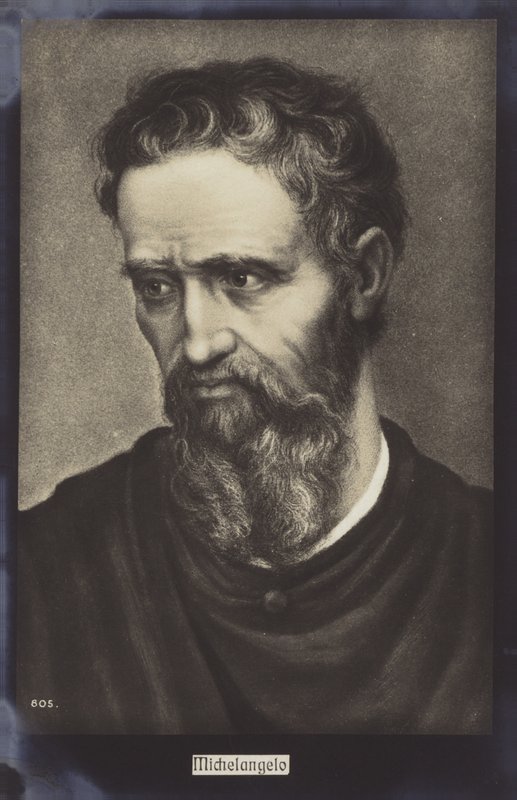 Michel-Ange, sculpteur, peintre et architecte italien (lithographie) - Italian School